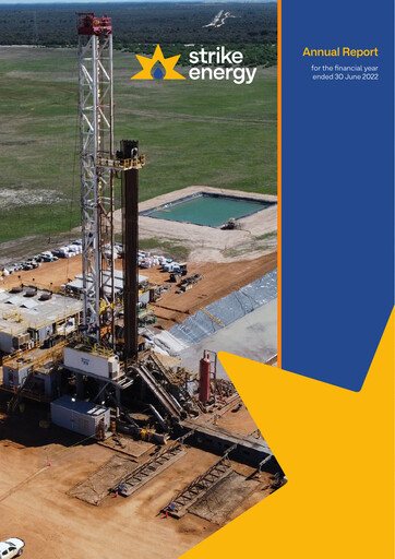 Thumbnail Strike Energy Annual Report 2022