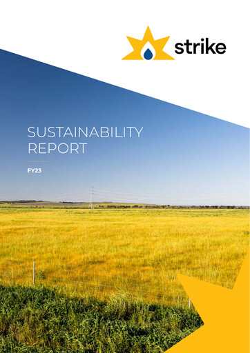 Miniature Strike Energy Rapport de durabilité 2023