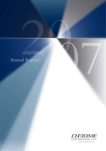 Thumbnail Pantoro Limited Annual Report 2007