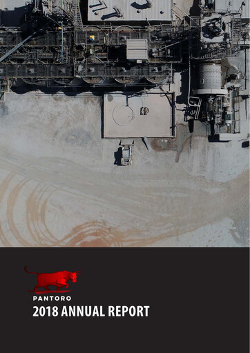 Thumbnail Pantoro Limited Annual Report 2018