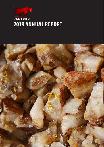 Thumbnail Pantoro Limited Annual Report 2019