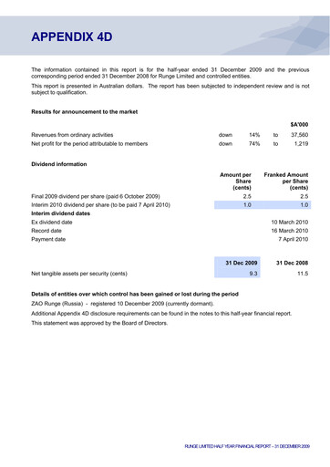 Thumbnail RPMGlobal Holdings Limited Financial Report 2010-h1