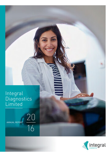 Thumbnail Integral Diagnostics Limited Annual Report 2016