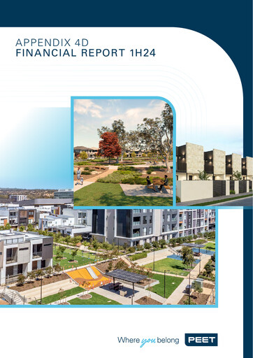 Thumbnail Peet Limited Financial Report 2024-h1