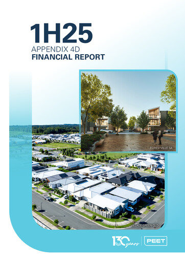 Thumbnail Peet Limited Financial Report 2025-h1