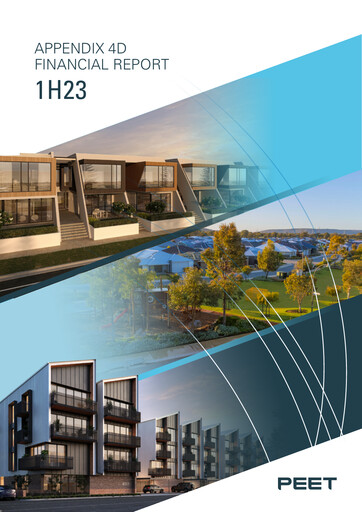 Thumbnail Peet Limited Half-year Report 2023-h1
