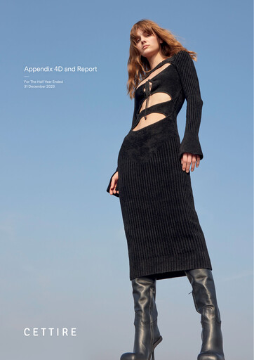 Thumbnail Cettire Limited Financial Report 2024-h1