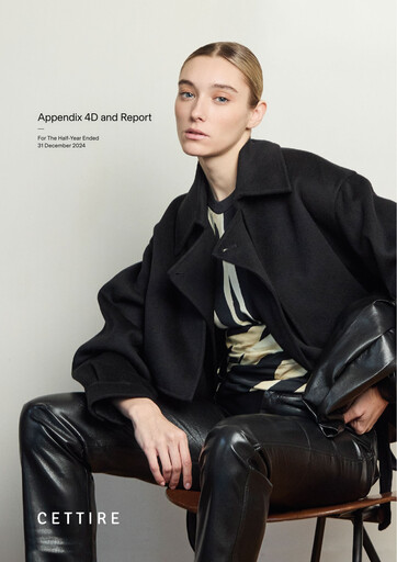 Thumbnail Cettire Limited Financial Report 2025-h1