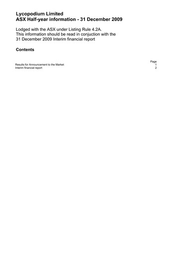 Thumbnail Lycopodium Financial Report 2010-h1
