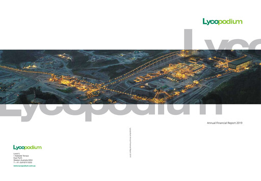 Thumbnail Lycopodium Financial Report 2019