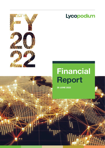 Miniature Lycopodium Bilan financier 2022