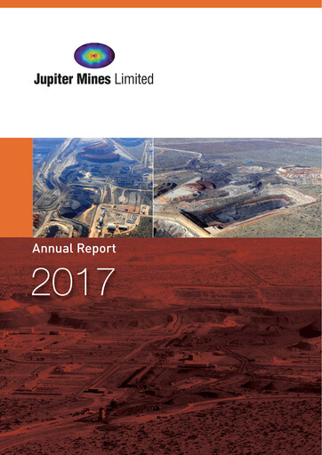 Thumbnail Jupiter Mines Limited Annual Report 2017