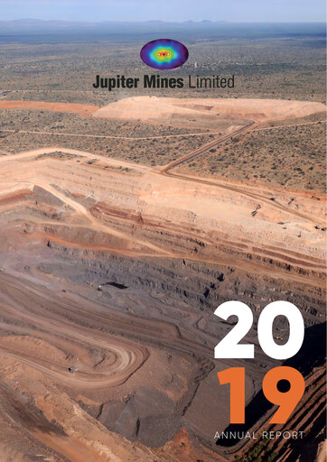 Thumbnail Jupiter Mines Limited Annual Report 2019