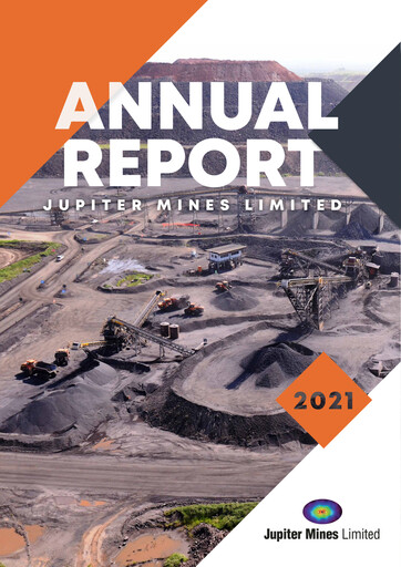 Thumbnail Jupiter Mines Limited Annual Report 2021