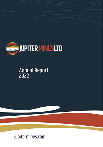 Thumbnail Jupiter Mines Limited Annual Report 2022