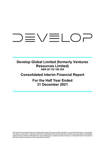 Thumbnail Develop Global Limited Financial Report 2022-h1