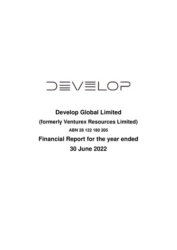 Thumbnail Develop Global Limited Financial Report 2022