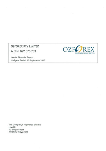 Thumbnail OFX Group Financial Report 2014-h1