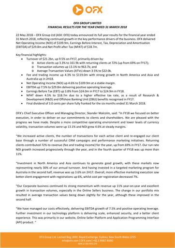 Thumbnail OFX Group Financial Report 2018