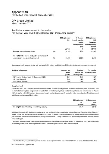Thumbnail OFX Group Financial Report 2022-h1