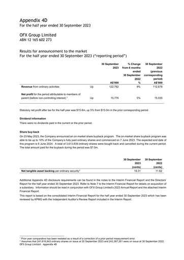 Thumbnail OFX Group Financial Report 2024-h1