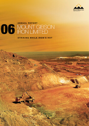 Thumbnail Mount Gibson Iron Annual Report 2006