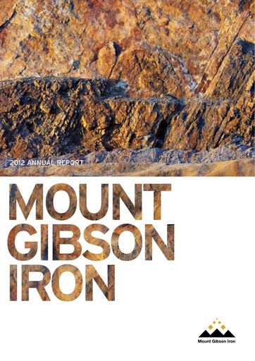 Thumbnail Mount Gibson Iron Annual Report 2012
