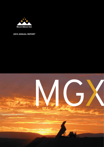 Thumbnail Mount Gibson Iron Annual Report 2013