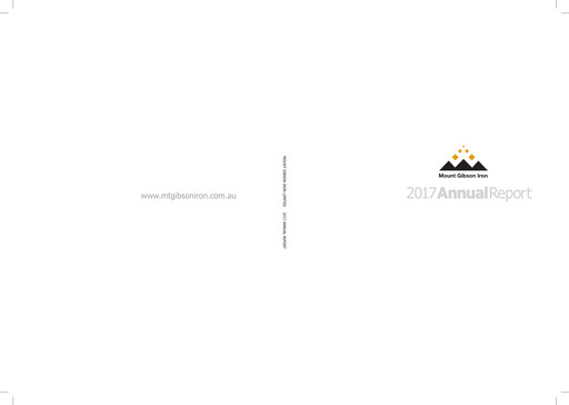 Thumbnail Mount Gibson Iron Annual Report 2017