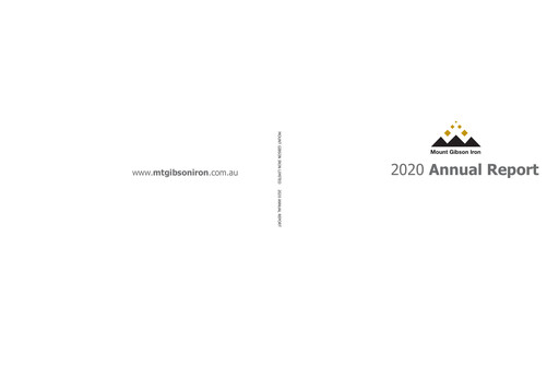 Thumbnail Mount Gibson Iron Annual Report 2020