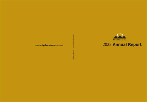 Thumbnail Mount Gibson Iron Annual Report 2023