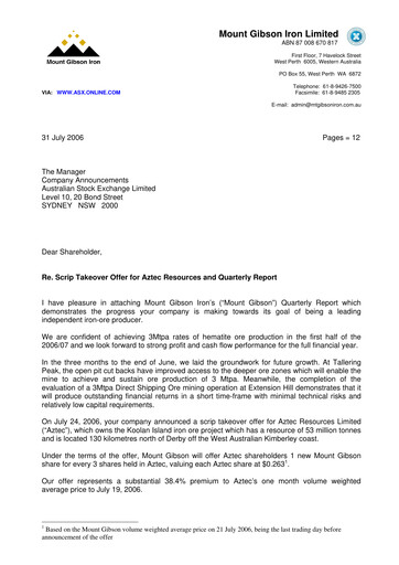 Vorschaubild Mount Gibson Iron Quartalsbericht 2006-q4