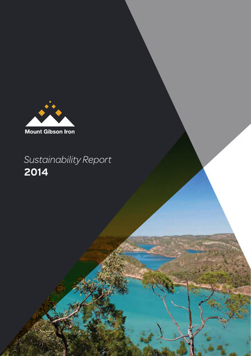 Thumbnail Mount Gibson Iron Sustainability Report 2014