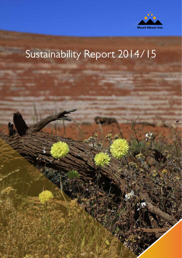 Thumbnail Mount Gibson Iron Sustainability Report 2015