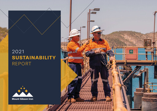 Thumbnail Mount Gibson Iron Sustainability Report 2021