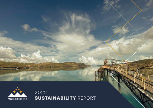 Thumbnail Mount Gibson Iron Sustainability Report 2022
