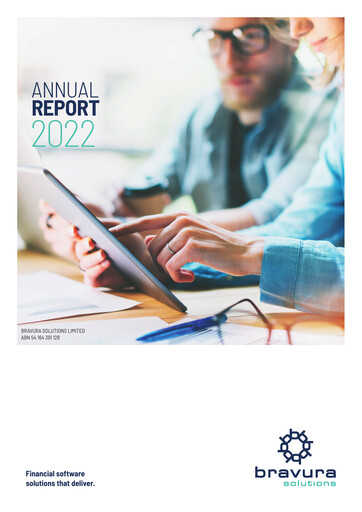 Thumbnail Bravura Solutions Annual Report 2022