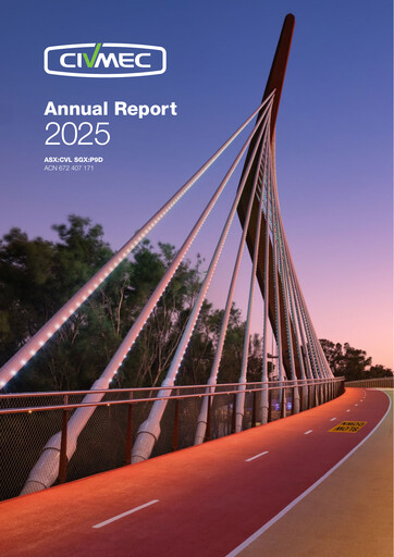 Thumbnail Civmec Limited Annual Report 2025