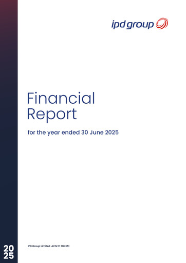 Thumbnail IPD Group Limited Financial Report 2025