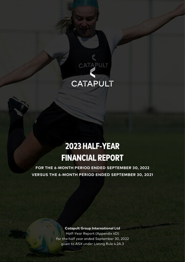 Thumbnail Catapult Group International Financial Report 2023-h1