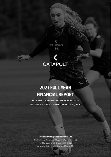 Thumbnail Catapult Group International Financial Report 2023