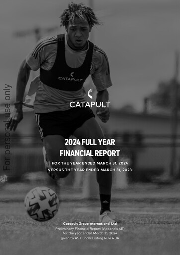 Thumbnail Catapult Group International Financial Report 2024