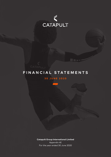 Thumbnail Catapult Group International Financial Statement 2020