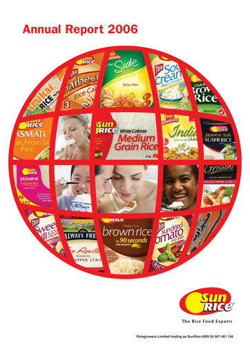 Thumbnail Ricegrowers Limited Annual Report 2006