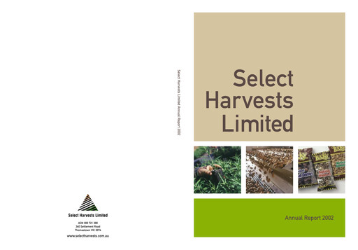 Vorschaubild Select Harvests Limited Jahresbericht 2002