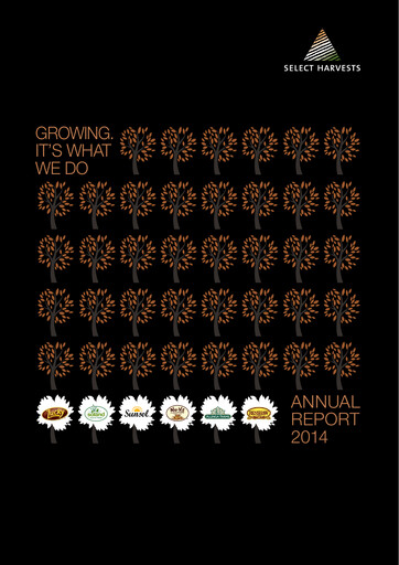 Vorschaubild Select Harvests Limited Jahresbericht 2014