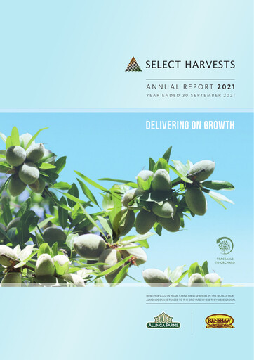 Vorschaubild Select Harvests Limited Jahresbericht 2021