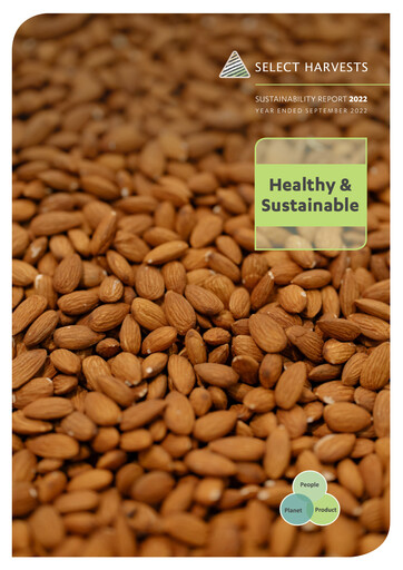 Miniature Select Harvests Limited Rapport de durabilité 2022