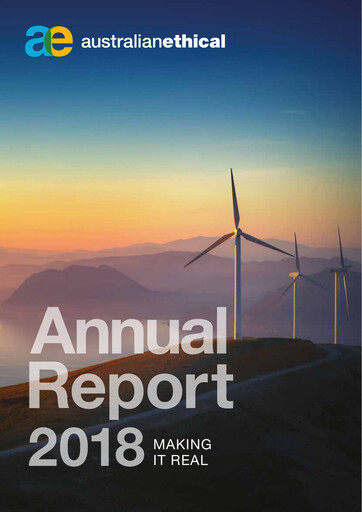 Miniature Australian Ethical Investment Limited Rapport annuel 2018