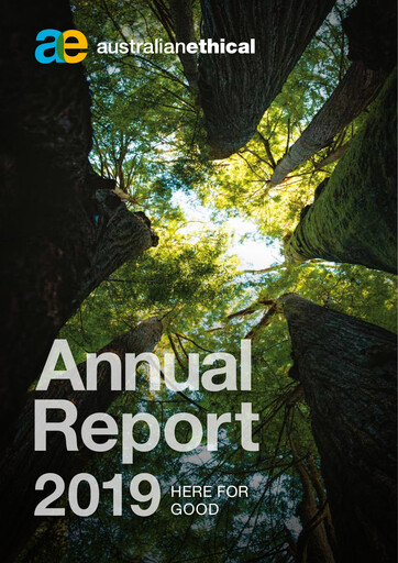 Miniature Australian Ethical Investment Limited Rapport annuel 2019